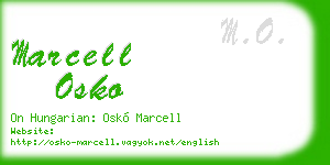 marcell osko business card